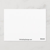 Cleopatra the Greyhoundグラフィックポートレート ポストカード (裏面)