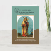 Clergy Appreciation Month Custom Name Thank You カード (正面)