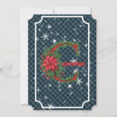 Clergy Scottish Tartan Christmas シーズンカード (正面)