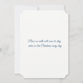 Clergy Scottish Tartan Christmas シーズンカード (裏面)