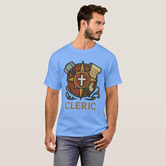 Cleric — Fé e Cura Divina Tシャツ (正面フル)
