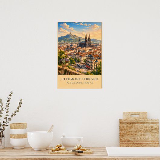 Clermont-Ferrand ポスター (キッチン)