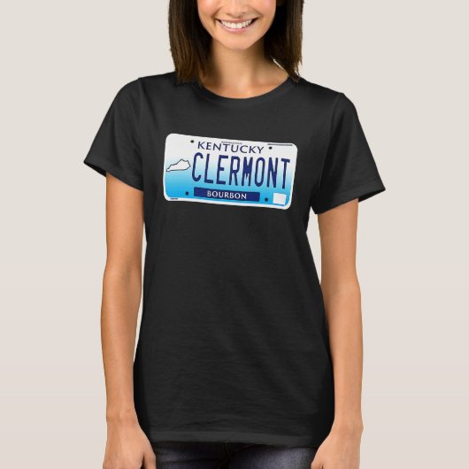 Clermont Kentucky Bourbon Trail Whiskey License Pl Tシャツ (正面)