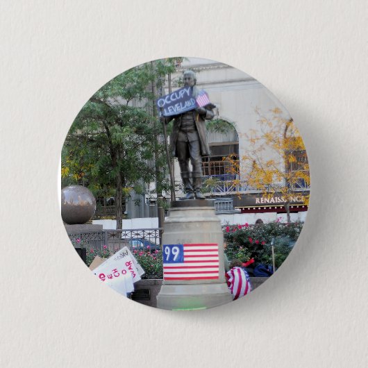 ClevButtonelandを占めて下さい 缶バッジ (正面)