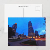 Cleveland city center at night ポストカード (正面/裏面)