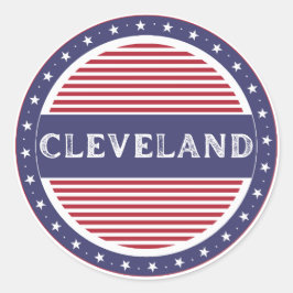 Cleveland City Pride Emblem – American Identity ラウンドシール