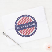 Cleveland City Pride Emblem – American Identity ラウンドシール (封筒)