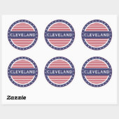 Cleveland City Pride Emblem – American Identity ラウンドシール (シート)