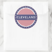 Cleveland City Pride Emblem – American Identity ラウンドシール (バッグ)