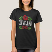 Cleveland Flowers Distressed Color Print Tシャツ (正面)