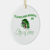Cleveland Heights、オハイオ州-木の都市 セラミックオーナメント (右)