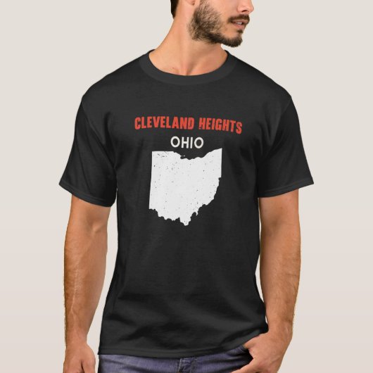 CLEVELAND HEIGHTS Ohio USA State America Travel Oh Tシャツ (正面)