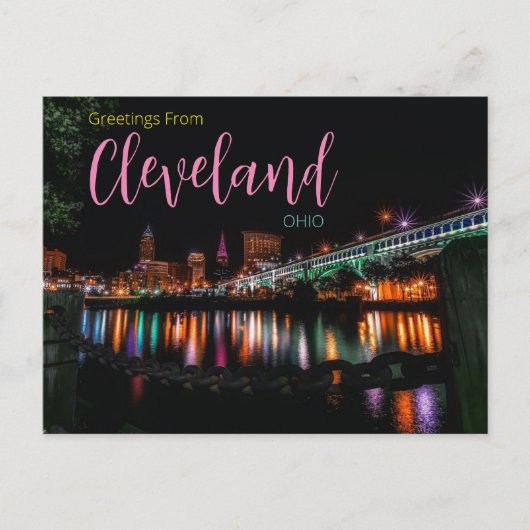 Cleveland Ohioからのご挨拶 ポストカード (正面)