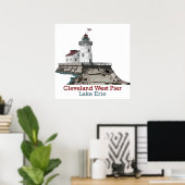 Cleveland Ohio ポスター (ホームオフィス)