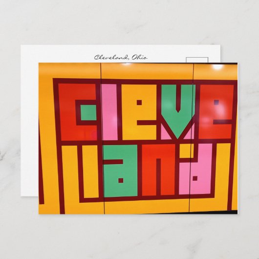 Cleveland, Ohio ポストカード (正面/裏面)