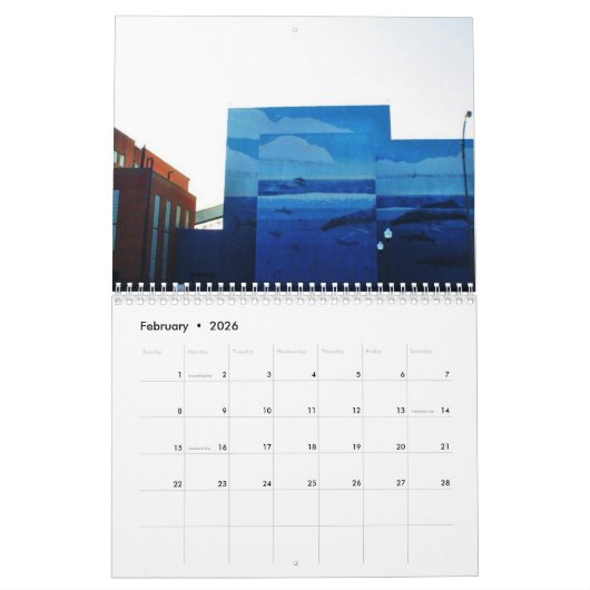CLEVELAND,OHIO calendar カレンダー (2月 2026)