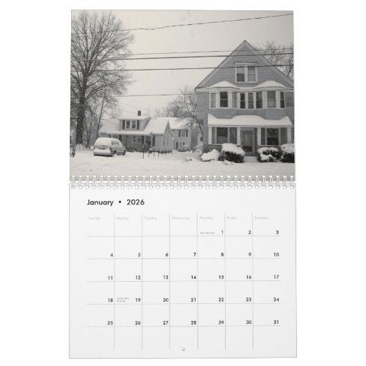 CLEVELAND,OHIO calendar カレンダー (1月 2026)