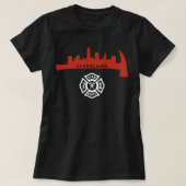 Cleveland Ohio Division of Fire Firefighter Rescue Tシャツ (デザイン正面)