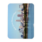 Cleveland Ohio Lake Skyline Magnetからこんにちは マグネット (縦)