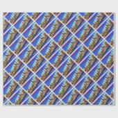 Cleveland Ohio OHヴィンテージ大文字葉書 ラッピングペーパー (フラット)