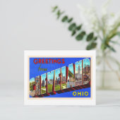 Cleveland Ohio OH Vintage Large Letter Postcard ポストカード (スタンド正面)