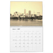 Cleveland Ohio Sepia Calendar カレンダー (3月 2027)