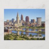 Cleveland Ohio Skyline ポストカード (正面)