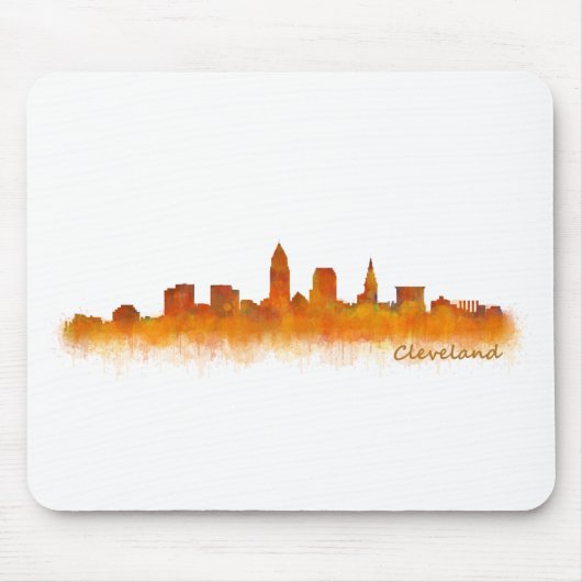 cleveland Ohio USA Skyline city v02 マウスパッド (正面)