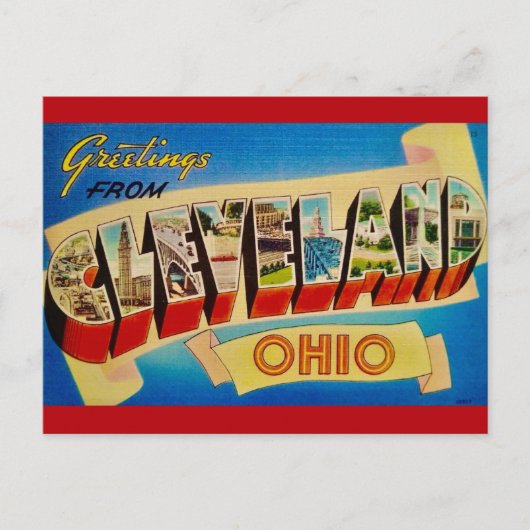Cleveland Ohio Vintage Postcard ポストカード (正面)