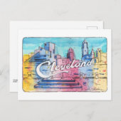Cleveland Sign North Coast Harbor Postcard ポストカード (正面/裏面)