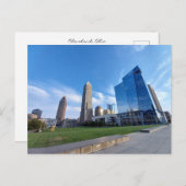 Cleveland skyline at Memorial Plaza ポストカード (正面/裏面)