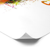 Cleveland skyline in watercolor ポスター (角)