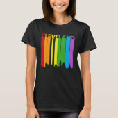 Cleveland Skyline LGBT Pride Tシャツ (正面)