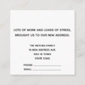 Cleveland We've Moved New Address Card エンクロージャーカード (裏面)