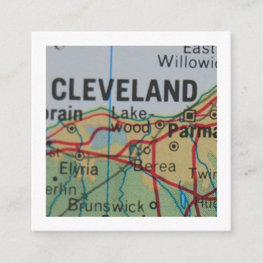 Cleveland We've Moved New Address Card エンクロージャーカード (正面)