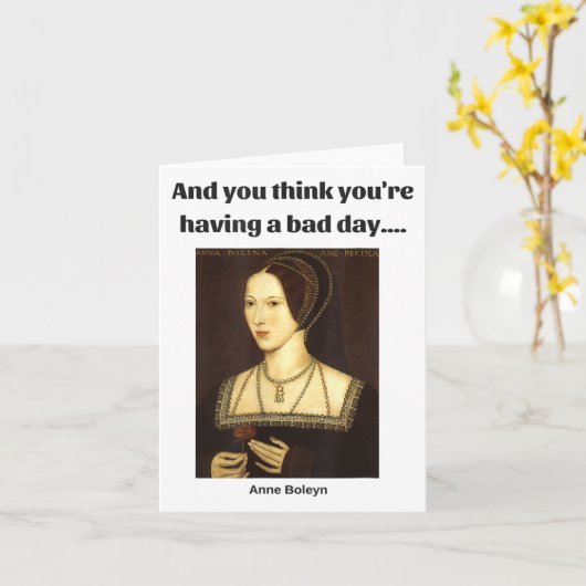 Clever Creations Blue Uni-adults Modern Round Coll カード (黄色い花)