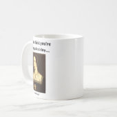 Clever Creations Blue Uni-adults Modern Round Coll コーヒーマグカップ (正面左)