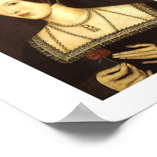 Clever Creations Blue Uni-adults Modern Round Coll ポスター (角)