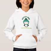 Clever One Always Chill Penguin Hoodie | Cool Kids (正面)