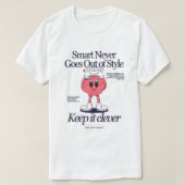 "Clever Vibes Only – Retro Smart Graphic Tee" Tシャツ (デザイン正面)