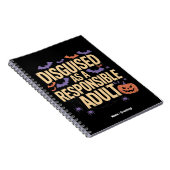 Cleverly Disguised as a Responsible Adult Funny ノートブック (右側)