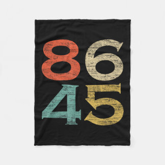 Clicヴィンテージスタイル86 45アンチトランプ フリースブランケット