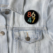 Clicヴィンテージ80sスタイル86 47アンチトランプ 缶バッジ (インサイチュ)