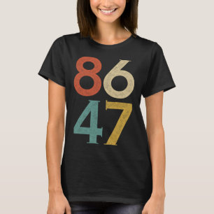 Clicヴィンテージ80sスタイル86 47アンチトランプ tシャツ