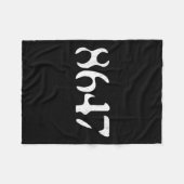 Clicヴィンテージ8647社おもしろい長自由主義の フリースブランケット (正面(横))