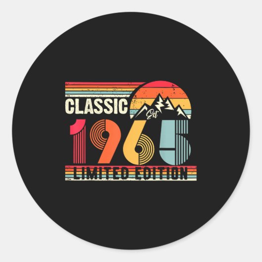 Clic 1965 限定版 60歳 60歳の誕生日 ラウンドシール (正面)