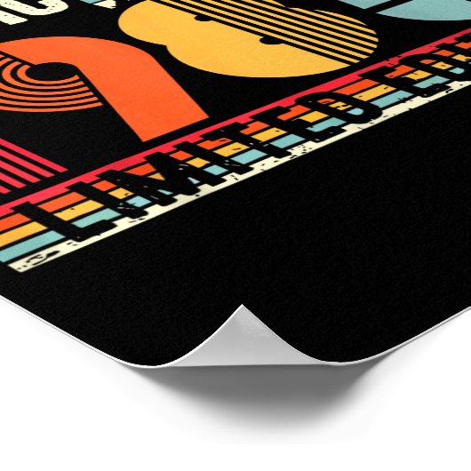 Clic 1985 Limited Edition 40 Year Old 40th Birthda ポスター (角)