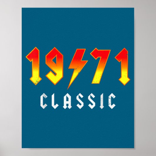 Clic 55 Birthday Decorations Men 55yr 1971 55th Bi ポスター (正面)