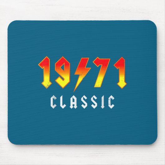 Clic 55 Birthday Decorations Men 55yr 1971 55th Bi マウスパッド (正面)