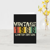 Clic 60 Birthday Decorations Men 60yr 1966 60th Bi カード (黄色い花)